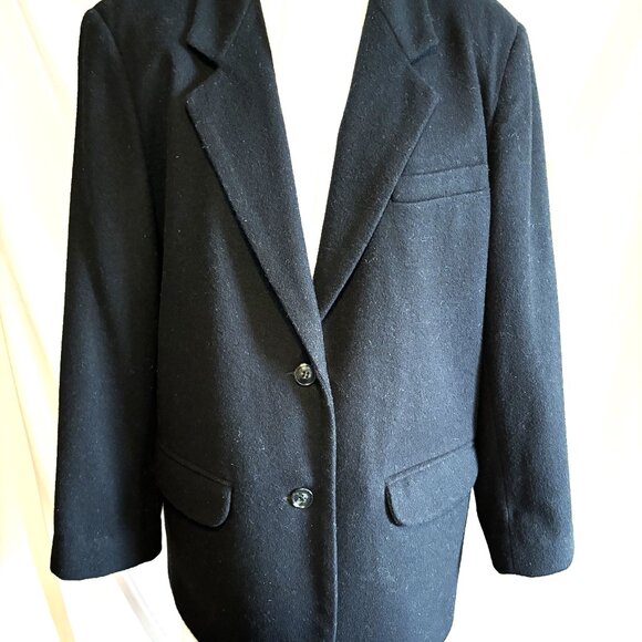 Eddie Baurer Black, wool Jacket - Picture 1 of 3